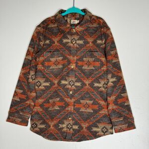 FAHERTY Legend Flannel Shirt Aztec Southwest Western Boy's Size 10